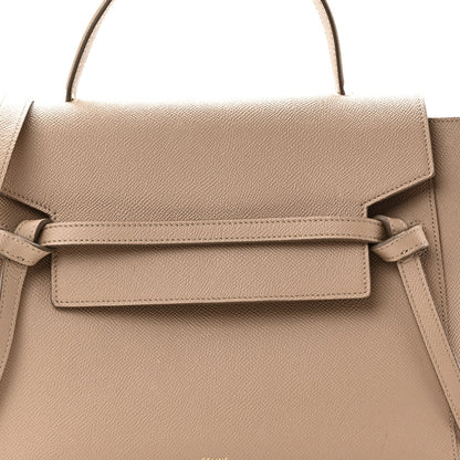 Grained Calfskin Mini Belt Bag Light Taupe