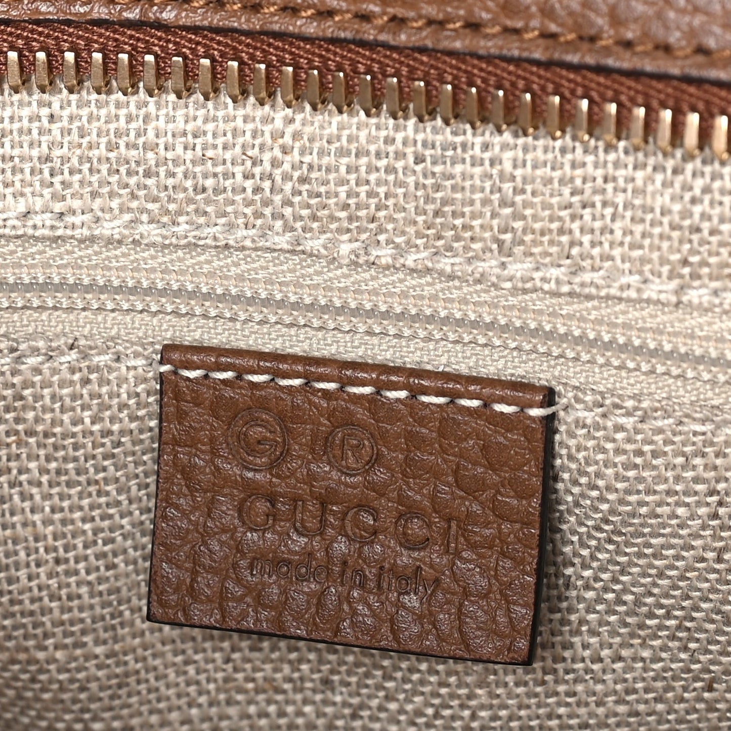 Monogram Small Bree Tote Beige Tabacco