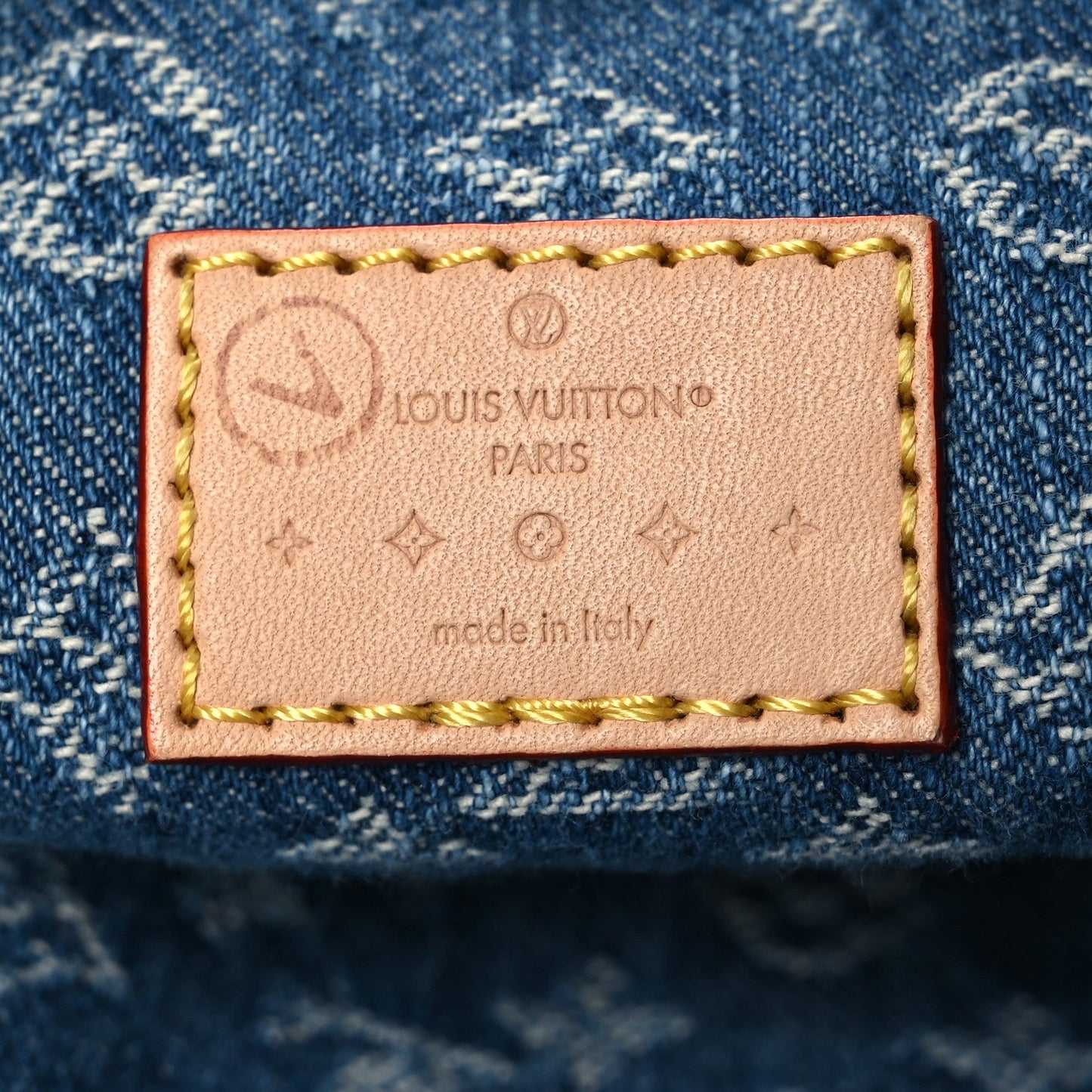 Monogram Denim CarryAll MM Blue