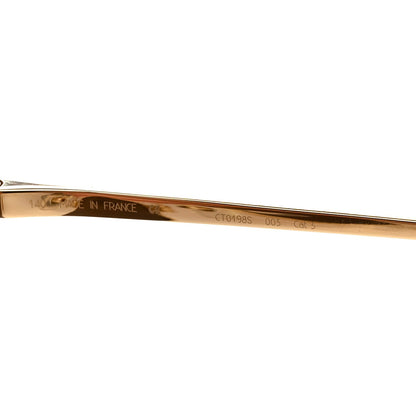 Panthere De Cartier Cat Eye Sunglasses Gold