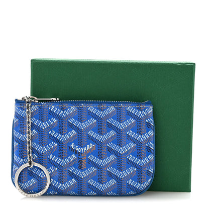 Goyardine Nano Senat Key Pouch Blue