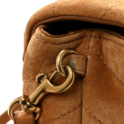 Suede Toy Loulou Shoulder Bag Cinnamon