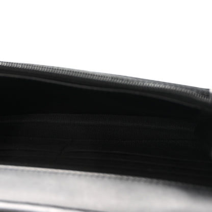 Aged Calfskin Lucky Charms Casino 2.55 Reissue Wallet on Chain WOC Black