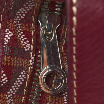 Goyardine Fidji Zip Hobo Burgundy