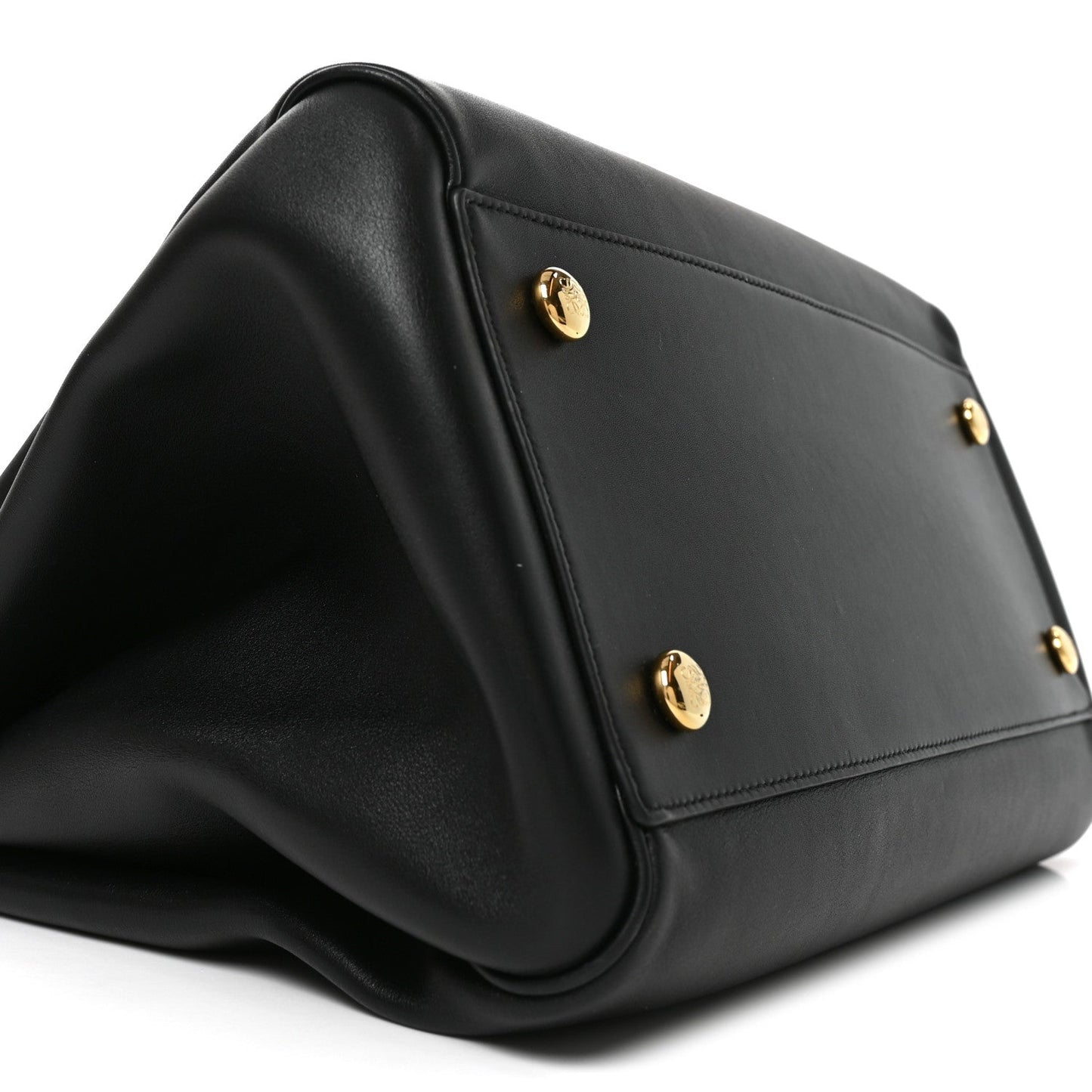 Supple Calfskin Medium Madrid Bag Black