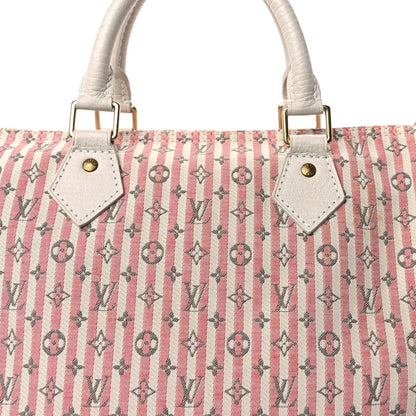 Mini Lin Croisette Speedy 30 Rouge