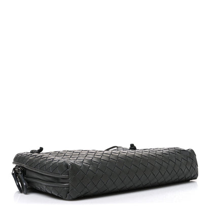 Nappa Intrecciato Nodini Crossbody Messenger New Light Grey