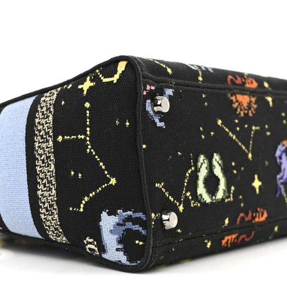 Canvas Pixel Zodiac Embroidered Medium Lady D-Lite Nero Multicolor