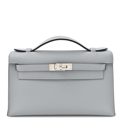 Swift Kelly Pochette Clutch Gris Pantin