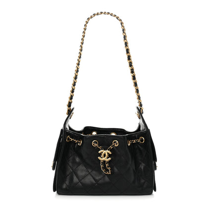 Caviar Quilted Mini Chanel 25 Handbag Black