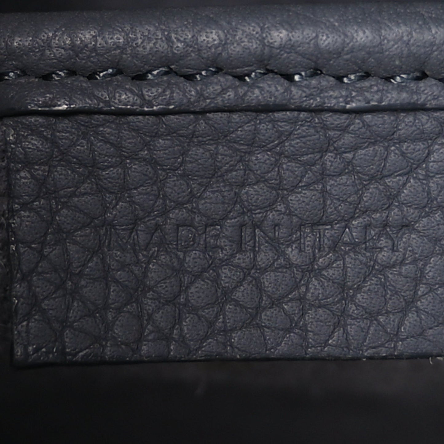Baby Drummed Calfskin Nano Luggage  Kohl