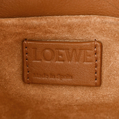 Calfskin Mini Flamenco Knot Clutch Warm Desert