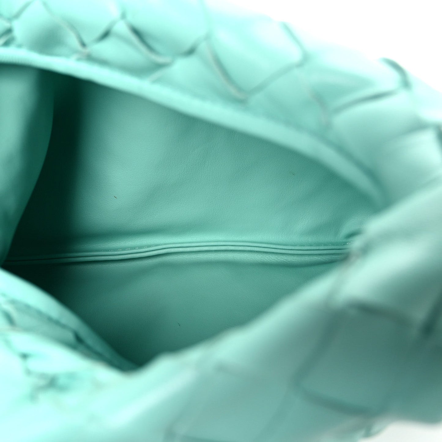 Calfskin Intrecciato Mini Hop Green Oasis