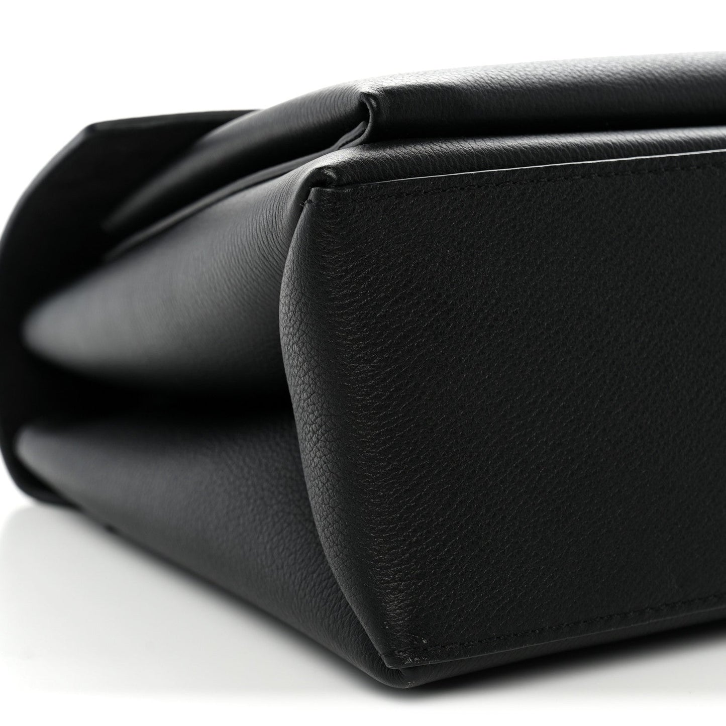 Soft Calfskin My Lockme Top Handle  Black
