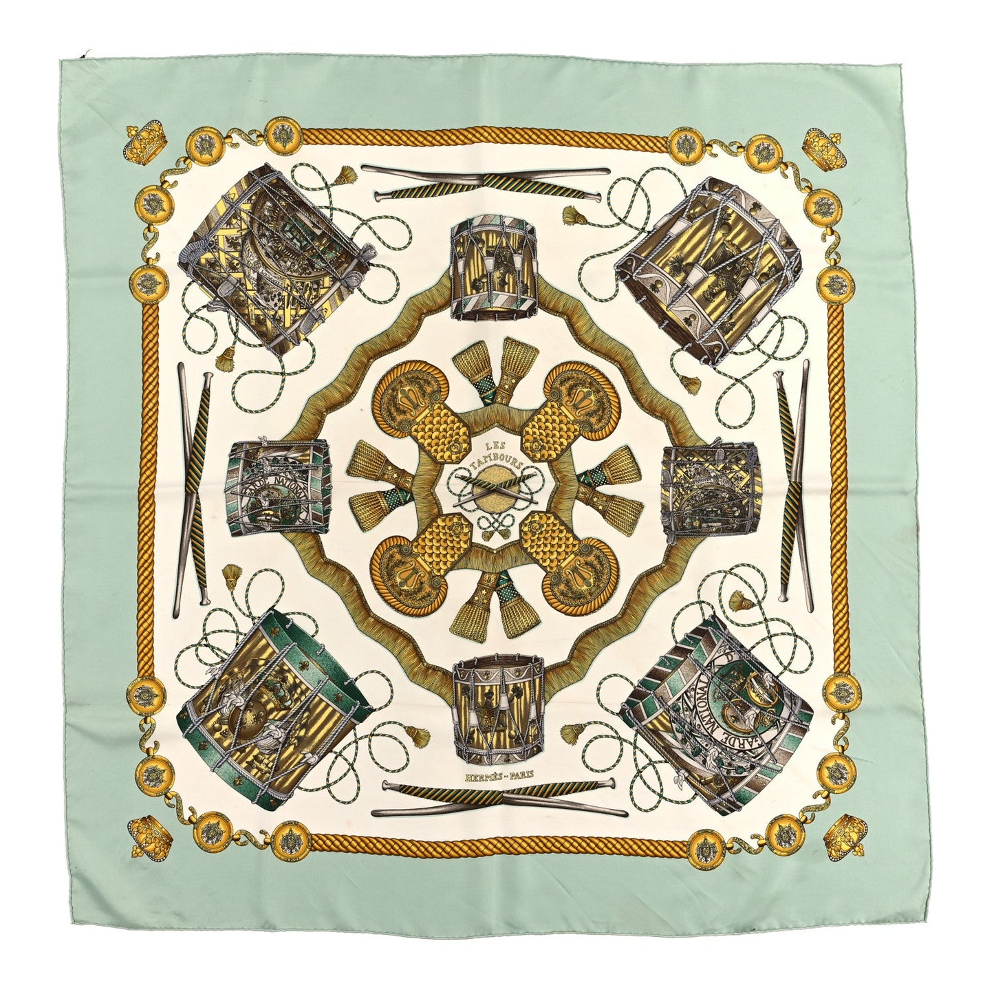 Silk Les Tambours Scarf 90