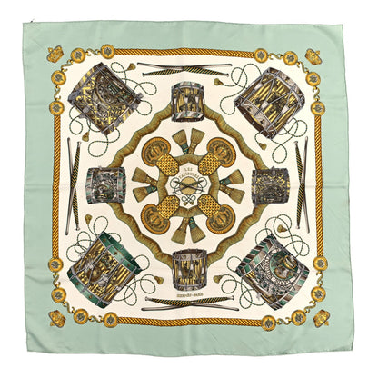 Silk Les Tambours Scarf 90