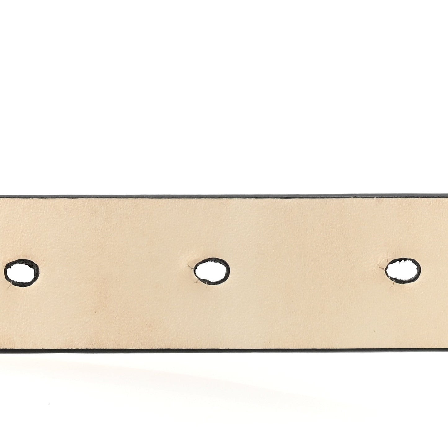 Calfskin Saddle Belt 80 32 White