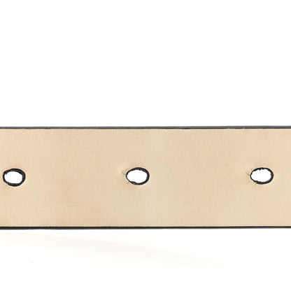 Calfskin Saddle Belt 80 32 White