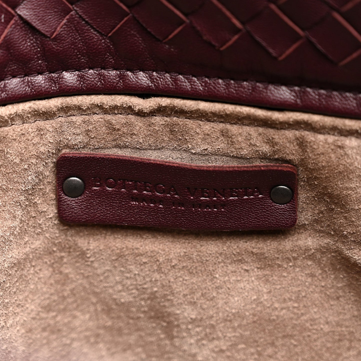Nappa Intrecciato Bella Tote Aubergine