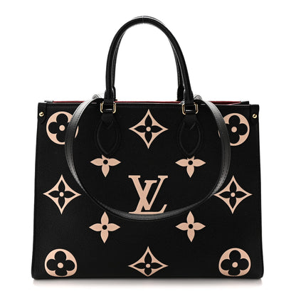 Empreinte Monogram Giant Onthego MM Black Beige