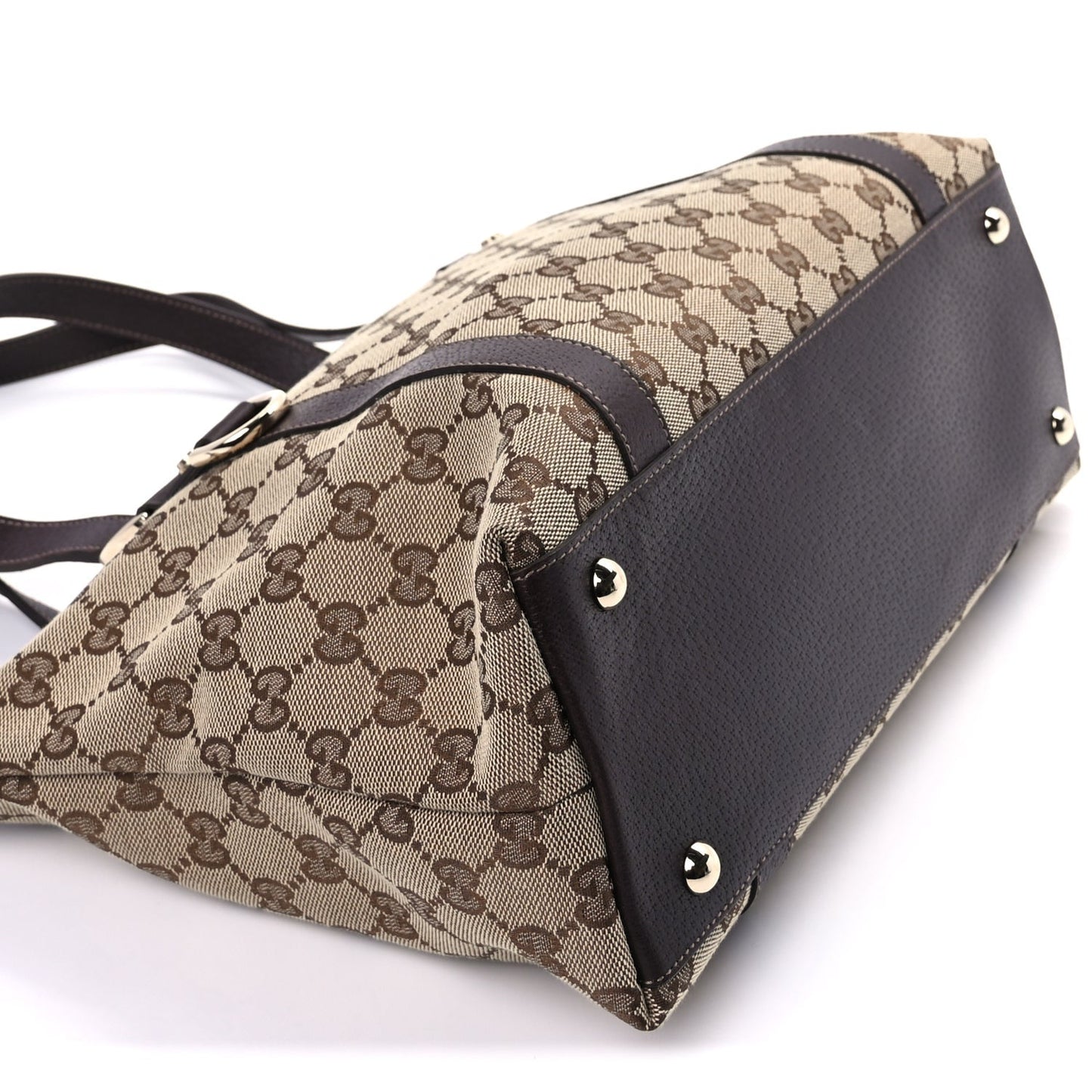 Monogram Medium Abbey Tote Dark Brown