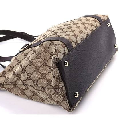 Monogram Medium Abbey Tote Dark Brown