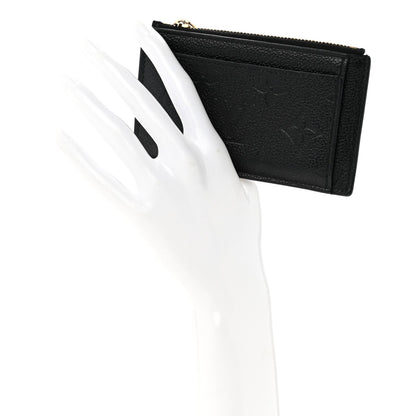 Empreinte Zipper Card Holder Black