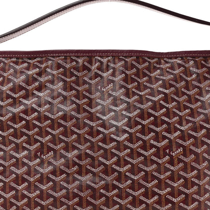 Goyardine Fidji Zip Hobo Burgundy