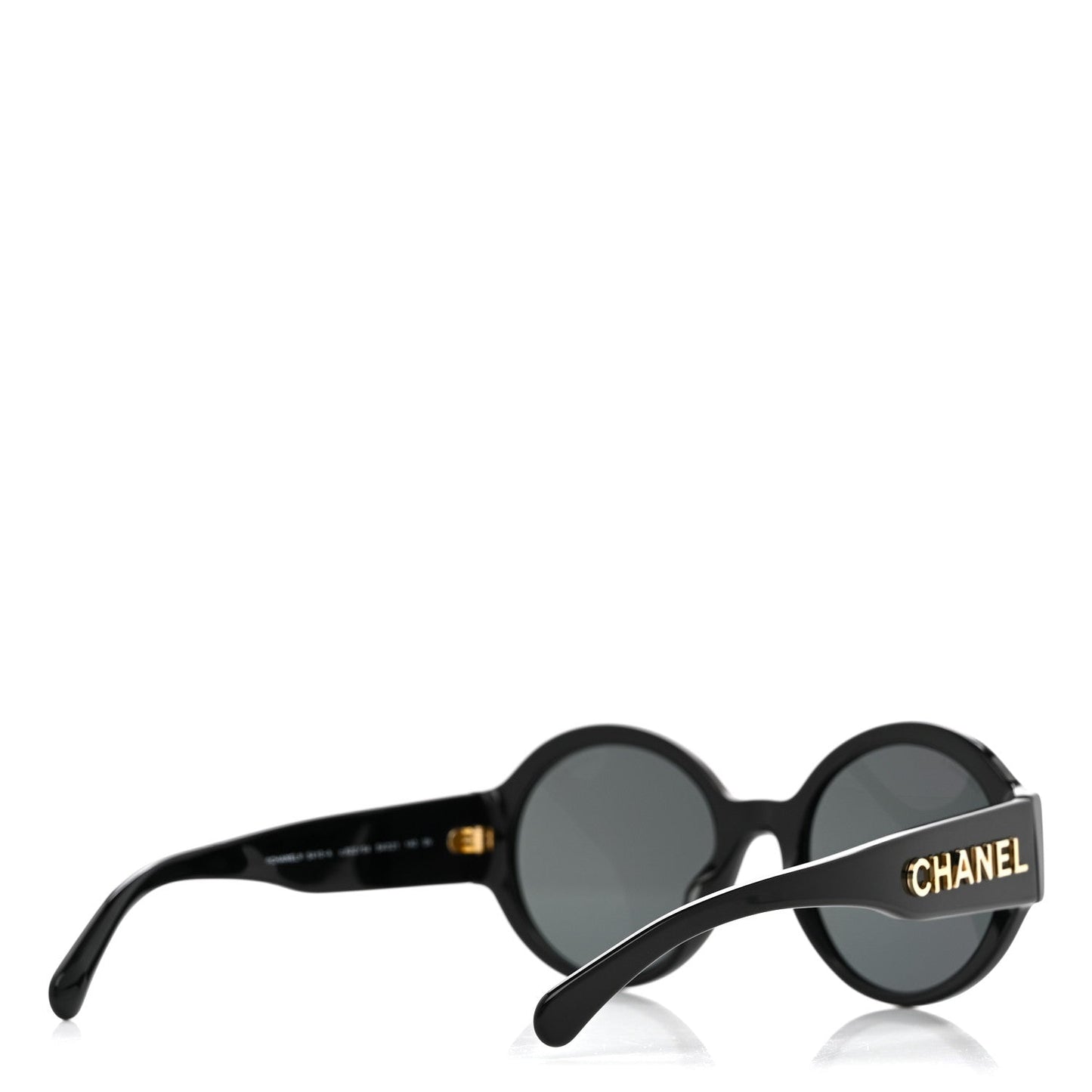 Acetate Round Sunglasses 5410-A Black
