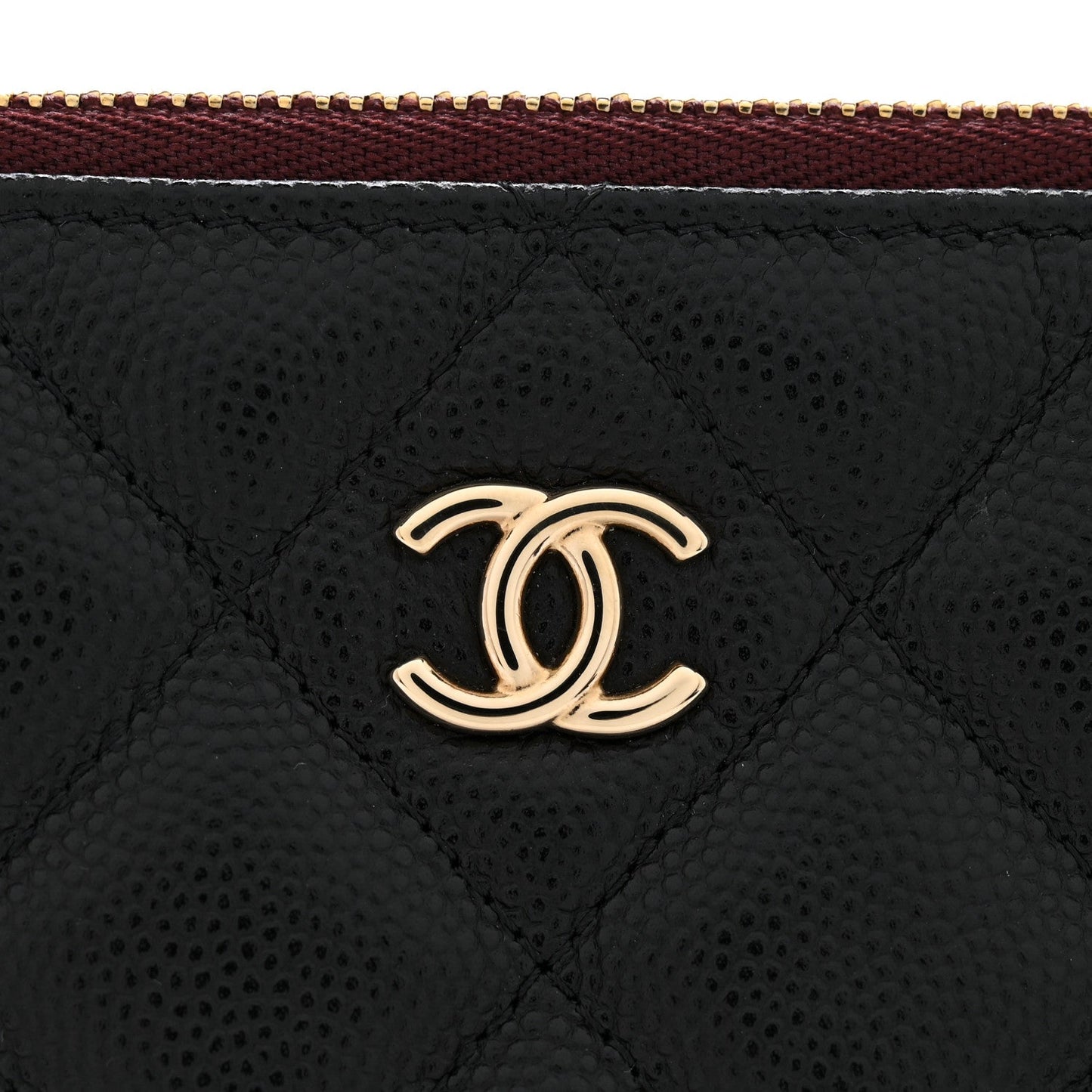 Caviar Quilted Medium Cosmetic Case Black