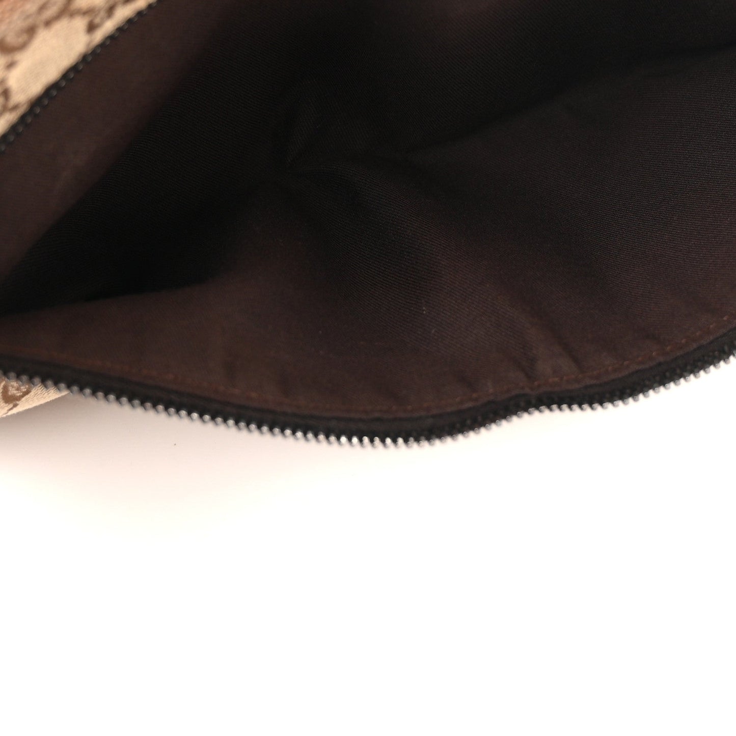 GG Monogram Double Pocket Belt Bag Dark Brown