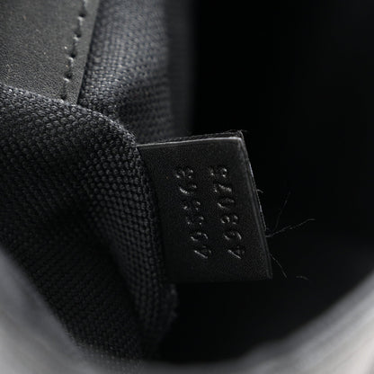 Soft GG Supreme Monogram Calfskin Web Double Buckle Backpack Black