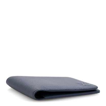 Grained Calfskin Multiple Wallet Navy