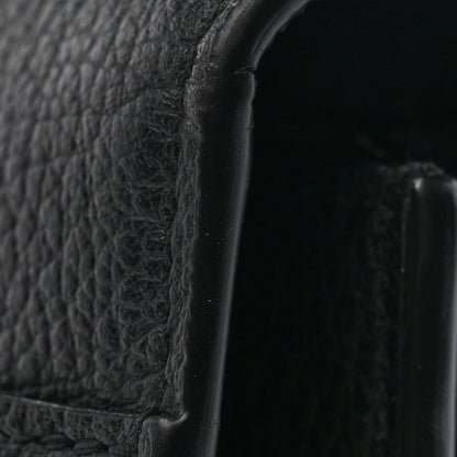 Calfskin Medium Monogram Sunset Satchel Black