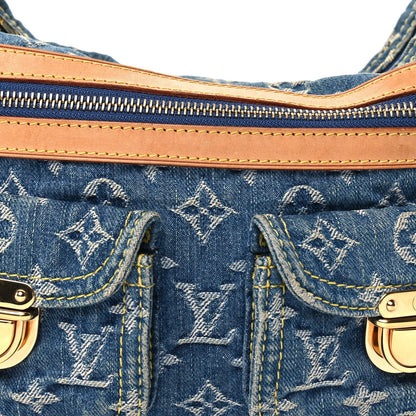 Monogram Denim Baggy PM Blue
