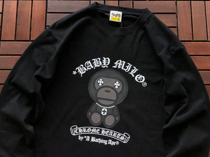 BAPE & CH🔥OM🔥 HE🔥RTS LONG-SLEEVE
