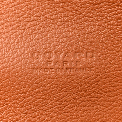 Goyardine Calfskin Chypre Wallet Pouch Black Gold