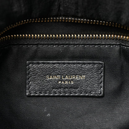 Nylon Quilted Small Loulou Puffer Monogram Chain Satchel Black