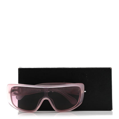 Acetate Shield Sunglasses 5495 Light Pink