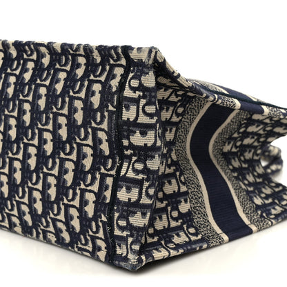 Oblique Medium Book Tote Blue Multicolor