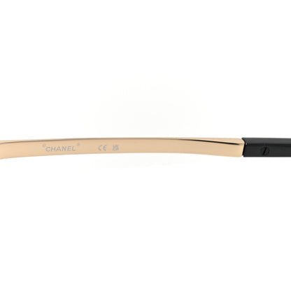 Metal Round Camellia Sunglasses 71573 Gold