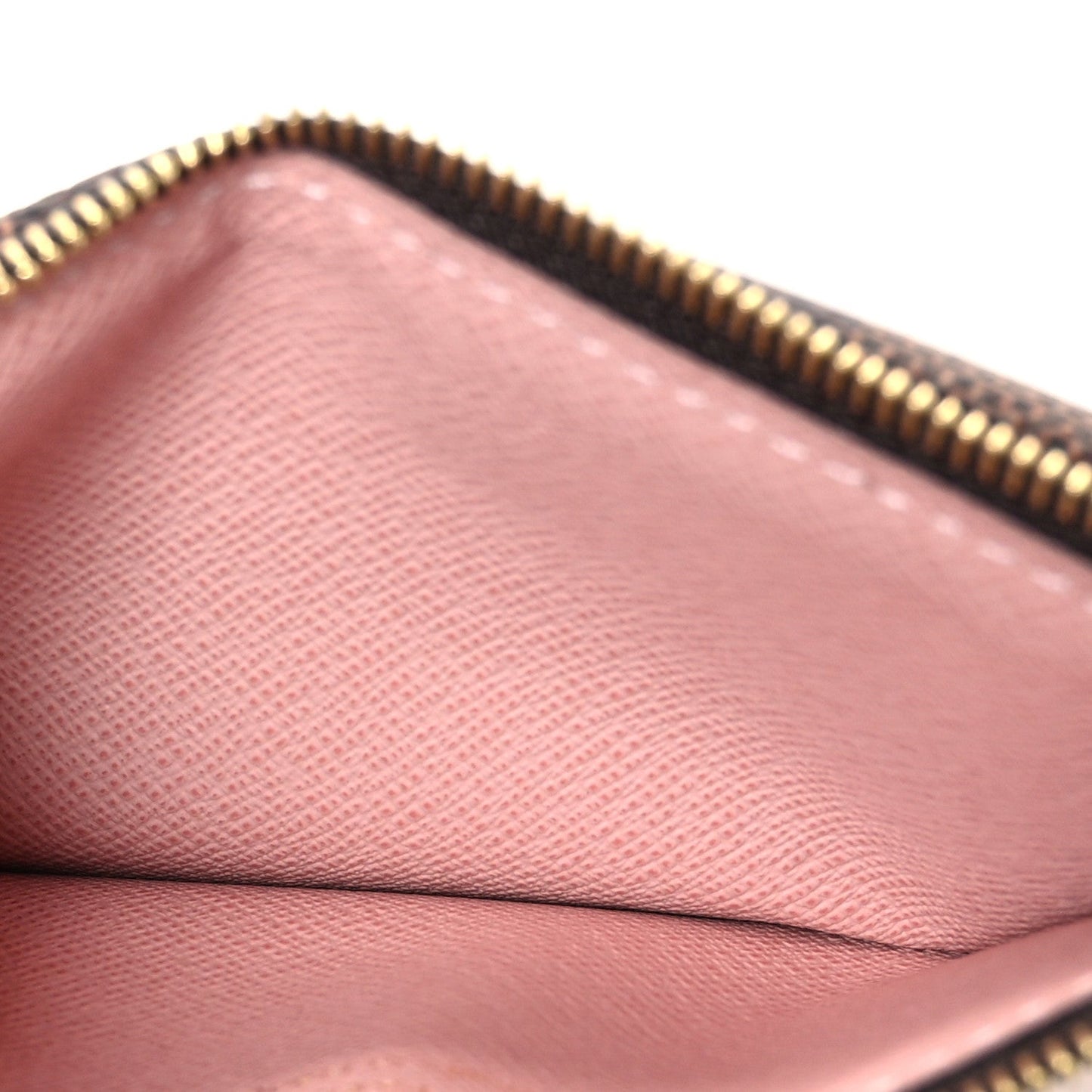 Damier Ebene Recto Verso Card Holder Rose Ballerine