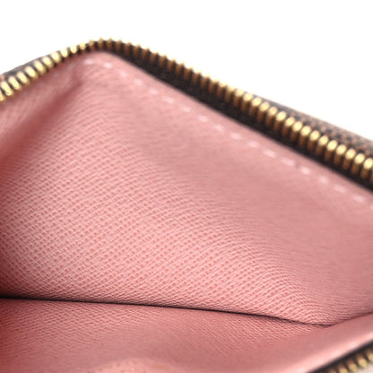 Damier Ebene Recto Verso Card Holder Rose Ballerine