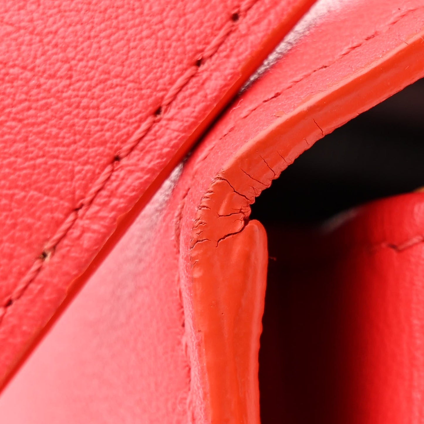 Calfskin MM Tempete Satchel Coral