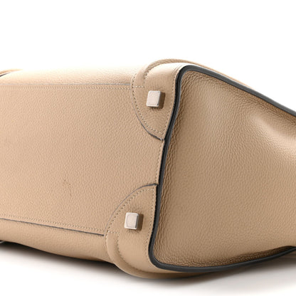 Drummed Calfskin Micro Luggage Dune
