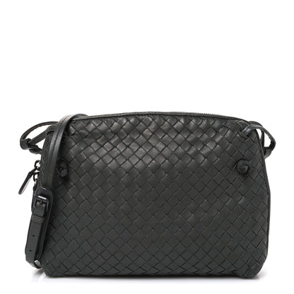 Nappa Intrecciato Nodini Crossbody Messenger New Light Grey