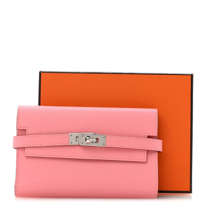 Epsom Medium Kelly Wallet Rose Confetti