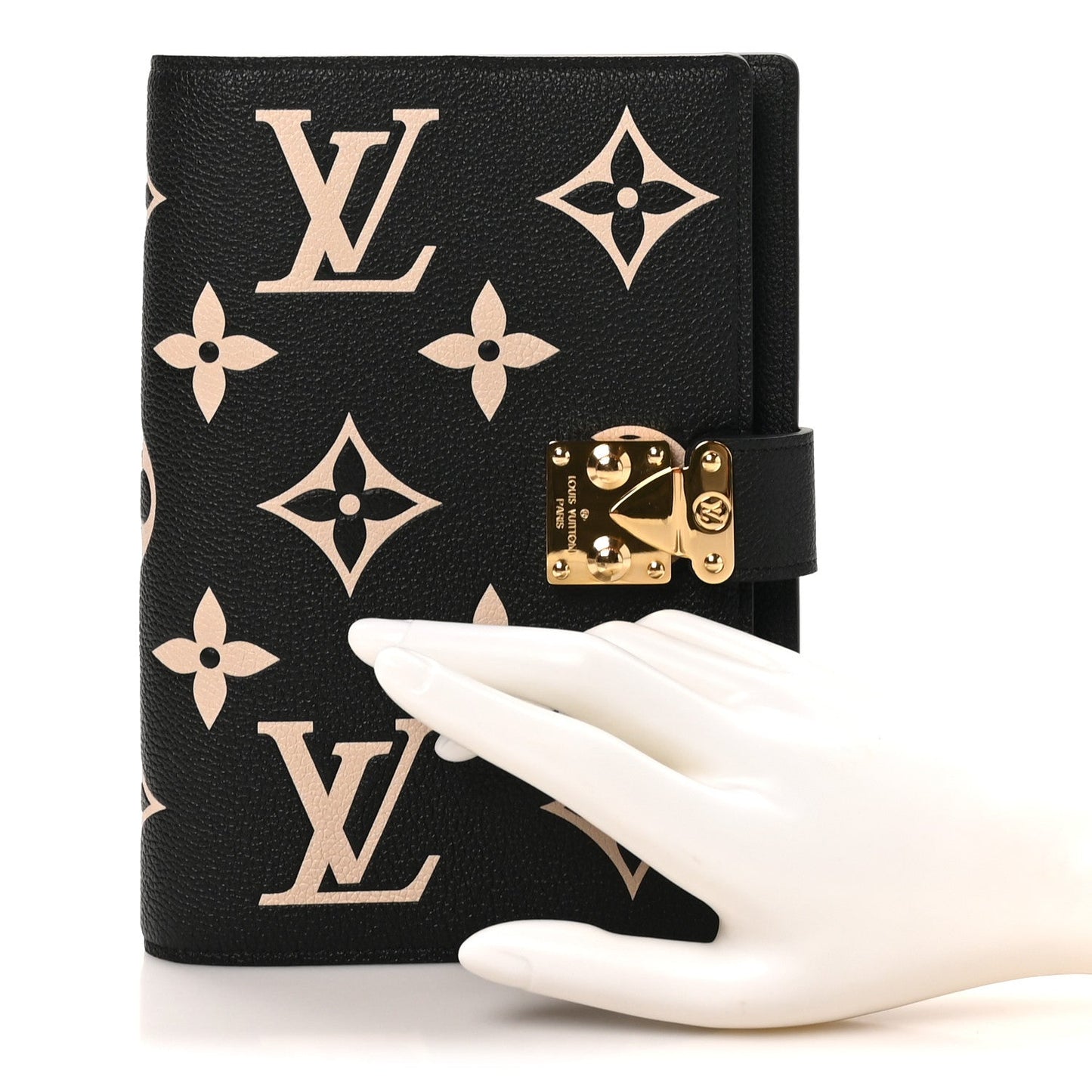 Empreinte Monogram Giant Paul Notebook Cover MM Black Beige