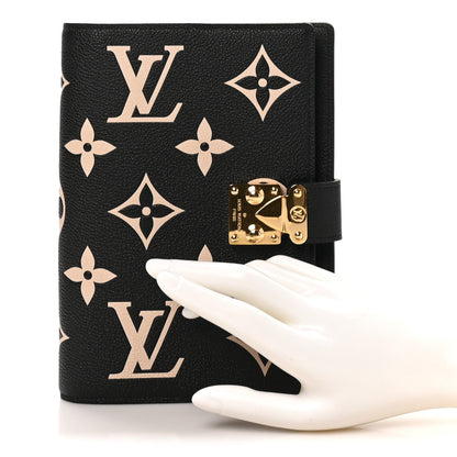 Empreinte Monogram Giant Paul Notebook Cover MM Black Beige