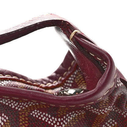Goyardine Fidji Zip Hobo Burgundy